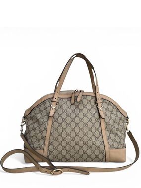 GUCCI GG Supreme Large Nice Dome Satchel